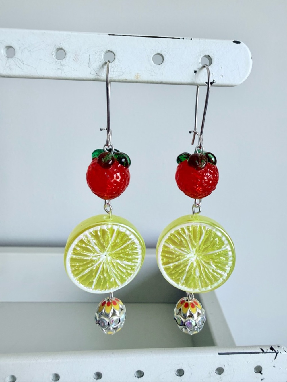 Citrus Fruit Drop Earrings